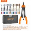 Repair Tools |   Rivet Nut Tool, 16 inch Rivnut Tool Kit with 13PCS Metric and SAE Mandrels, 186PCS Rivet Nuts, Semi-auto Retraction, M3, M4, M5, M6, M8, M10, M12, 1/4-20, 5/16-18, 3/8-16, 1/2-13, 8-32, 10-24 Automotive Repair Tools