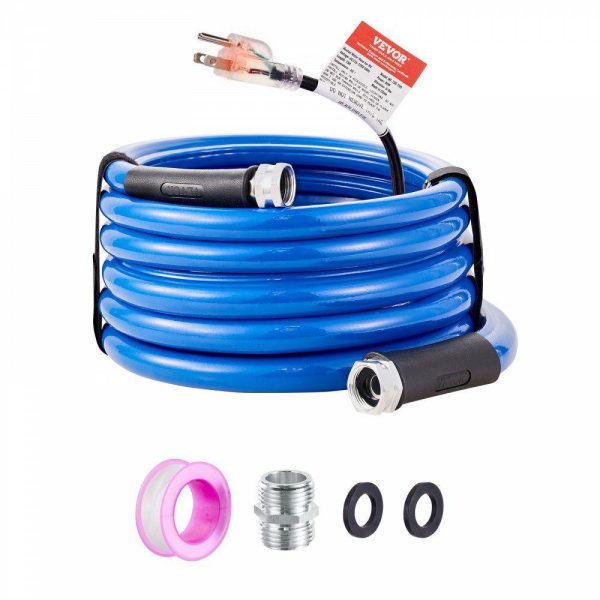 Rv Parts & Accessories |   15ft Heated Water Hose for RV, Heated Drinking Water Hose Antifreeze to -45°F, Automatic Self-regulating, 5/8″ I.D. with 3/4″ GHT Adapter, Lead and BPA Free Automotive Rv Parts & Accessories