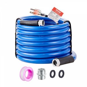 Rv Parts & Accessories |   25ft Heated Water Hose for RV, Heated Drinking Water Hose Antifreeze to -45°F, Automatic Self-regulating, 5/8″ I.D. with 3/4″ GHT Adapter, Lead and BPA Free Automotive Rv Parts & Accessories