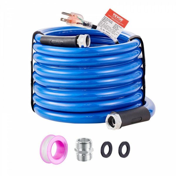 Rv Parts & Accessories |   30ft Heated Water Hose for RV, Heated Drinking Water Hose Antifreeze to -45°F, Automatic Self-regulating, 5/8″ I.D. with 3/4″ GHT Adapter, Lead and BPA Free Automotive Rv Parts & Accessories