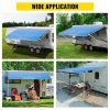 Rv Parts & Accessories |   RV Awning 18′ Camper Awning Fabric, Trailer Awning Canopy Patio Camping Car Awning, Durable 15oz Vinyl Roller Tube for RV, Van, SUV, Patio Awning Replacement Ocean Blue Fade Automotive Rv Parts & Accessories