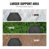 Rv Parts & Accessories |   RV Leveling Pads, 9 Inch Round Landing Feet, Permanent Attached Jack Stabilizers, Rubber Jack Pads, 5000 lbs Capacity per RV Jack Pad, 5th Wheels, Travel Trailers, Class A/C Motorhomes (4-Pack) Automotive Rv Parts & Accessories