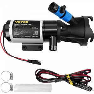 Rv Parts & Accessories |   RV Macerator Pump, 12V 12GPM Self-priming Water Waste Pumps w/RV Connector & Hose, 16 ft Lifting Height, 60s Dry Run Quick Release, Fresh Water Rinse & Manual Crushing Function, for RV Yacht Automotive Rv Parts & Accessories