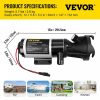 Rv Parts & Accessories |   RV Macerator Pump, 12V 12GPM Self-priming Water Waste Pumps w/RV Connector & Hose, 16 ft Lifting Height, 60s Dry Run Quick Release, Fresh Water Rinse & Manual Crushing Function, for RV Yacht Automotive Rv Parts & Accessories