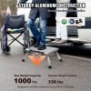 Rv Parts & Accessories |   RV Steps, Aluminum Alloy Folding Platform Step Adjustable Height, Portable Step Stool with Wide Anti-Slip Surface, Rubber Feet, Reflective Strips and Handle, Supports Up to 1000lbs Automotive Rv Parts & Accessories