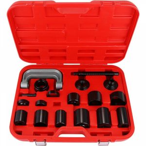 Steering & Suspension Tool |   21Pcs Ball Joint Kit Deluxe Auto Repair Ball Joint Removal Tool Installing Master Adapter Ball Joint Service Kit for Removing and Fitting Automotive Steering & Suspension Tool