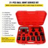 Steering & Suspension Tool |   21Pcs Ball Joint Kit Deluxe Auto Repair Ball Joint Removal Tool Installing Master Adapter Ball Joint Service Kit for Removing and Fitting Automotive Steering & Suspension Tool