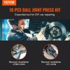 Steering & Suspension Tool |   Ball Joint Press Kit C-press Ball Joint Tools 10 pcs Automotive Repair Kit Automotive Steering & Suspension Tool