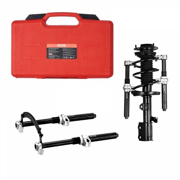 Steering & Suspension Tool |   Coil Spring Compressor Tool, 2 pcs Heavy Duty Macpherson Strut Spring Compressor Set, 2646 lbs Strut Spring Compressor with Safety Bracket and Carrying Case, for Car Truck ATV UTV Automotive Steering & Suspension Tool