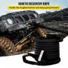 Towing System |   1-1/4″ x 31.5′ Kinetic Recovery & Tow Rope, 52,300 lbs, Heavy Duty Nylon Double Braided Kinetic Energy Rope, for Truck Off-Road Vehicle ATV UTV, Carry Bag Included, Black Black Automotive Black