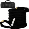 Towing System |   1″ x 31.5′ Kinetic Recovery Tow Rope, 33,500 lbs, Heavy Duty Double Braided Kinetic Energy Rope w/ Loops and Protective Sleeves, for Truck Off-Road Vehicle ATV UTV, Carry Bag Included, Black Black Automotive Black