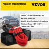 Towing System |   1″ x 31.5′ Recovery Tow Rope, 33,500 lbs, Heavy Duty Nylon Double Braided Kinetic Energy Rope w/ Loops and Protective Sleeves, for Truck Off-Road Vehicle ATV UTV, Carry Bag Included, Red Orange Automotive Orange