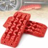 Towing System |   2PCS Traction Boards with PP for Mud Snow Sand Storage Bag Short Red Automotive Towing System