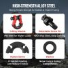 Towing System |   3/4″ D-Ring Shackle, 2 Pack Alloy Steel Shackles 66139 lbs (30 Ton) Break Strength with 7/8″ Screw Pin, Isolators & Washers, Heavy Duty Off Road Vehicle Recovery Shackle for Jeep Truck, Red Automotive Towing System