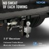 Towing System |   Adjustable Trailer Hitch, 8″ Rise & Drop Hitch Ball Mount 2.5″ Receiver  22,000 LBS Rating, 2 and 2-5/16 Inch Stainless Steel Balls w/ Key Lock, for Automotive Trucks Trailers Towing Automotive Towing System