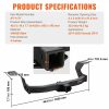 Towing System |   Class 3 Trailer Hitch, 2-Inch Receiver, Q455B Steel Tube Frame, Compatible with 2017-2023 Honda CR-V, 6000 lbs, Multi-Fit Hitch to Receive Ball Mount, Cargo Carrier, Bike Rack, Tow Hook, Black Automotive Towing System