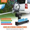 Towing System |   Dual Hitch Extension, for 2″ Trailer Hitch Receiver, Hitch Adapter Extender to 10″ Max Adjustable Length, 7-1/2″ Rise/Drop, 4000 lbs Towing Capacity, Hitch Pins, Bolt and Nut Kit Included, Black Automotive Towing System