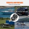 Towing System |   Hand Winch, 2000 lbs Pulling Capacity, Boat Trailer Winch Heavy Duty Rope Crank with 23 ft Polyester Strap and Two-Way Ratchet, Manual Operated Hand Crank Winch for Trailer, Boat or ATV Towing Automotive Towing System