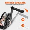 Towing System |   Hand Winch, 800 lbs Pulling Capacity, Boat Trailer Winch Heavy Duty Rope Crank with 33 ft Steel Wire Cable and Two-Way Ratchet, Manual Operated Hand Crank Winch for Trailer, Boat or ATV Towing Automotive Towing System