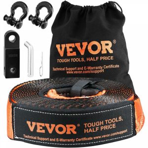 Towing System |   Off-Road Recovery Kit, 3″ x 30′, Heavy Duty Winch Recovery Kit with 30,000 lbs Tow Strap, 44,092 lbs D-Ring Shackles, Shackle Receiver and Storage Bag, for ATVs, Jeeps, Off-Road Vehicles, Trucks Automotive Towing System