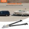 Towing System |   Tow Bar, 5000 lbs Towing Capacity with Chains, Powder-Coating Steel Bumper-Mounted Universal Towing Bar with 11”-42.5” Adjustable Width, 2” Coupler Fits 2” Ball, Ideal for RV Car Trailer Tru Automotive Towing System