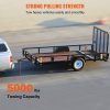 Towing System |   Tow Bar, 5000 lbs Towing Capacity with Chains, Powder-Coating Steel Bumper-Mounted Universal Towing Bar with 11”-42.5” Adjustable Width, 2” Coupler Fits 2” Ball, Ideal for RV Car Trailer Tru Automotive Towing System