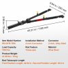 Towing System |   Tow Bar, 7500 lbs Towing Capacity with Ropes, Powder-Coating Alloy Steel Bumper-Mounted Universal Towing Bar with Max 52 inches Telescopic Rod, Fits 2-inch Connector, for RV Car Trailer Truck Automotive Towing System