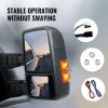 Towing System |   Towing Mirrors, Left & Right Pair Set for 1999-2007 Ford F250 F350 F450 F550, Power Heated with Signal Light, Plane & Convex Glass, Manual Controlling Telescoping Folding, Heating Defrost, Black Automotive Towing System