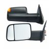 Towing System |   Towing Mirrors, Left & Right Pair Set for 2002-2008 Dodge Ram 1500 2500 3500 (Partial 2009 Models), Power Heated with Signal Light & Puddle Light, Manual Controlling Flipping Folding, Black Automotive Towing System