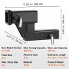 Towing System |   Trailer Hitch Riser, for 2″ Receiver with 4″ Rise/Drop, Trailer Receiver Hitch Extender Extension Adapter, 5-1/4″ and 6-3/4″ Extension Length, 4000 lbs Towing Capacity, Hitch Pin Included, Black Automotive Towing System