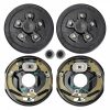 Towing System |   Trailer Hub Drum Kits 5 on 4.5″ B.C. with 10″ x 2.25″ Electric Brakes, Self-Adjusting Trailer Brake Assembly for 3500 lbs Axle, 4-Hole Mounting, Backing Plates for Brake System Part Replacement Automotive Towing System