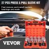 Transmission & Drive Train |   27 PCS Pull and Press Sleeve Kit, 45# Steel Removal Installation Bushes Bearings Tool Kit, Bush Removal Insertion Sleeve Tool Set Works on Most Cars and LCV, HGV Engines Automotive Transmission & Drive Train