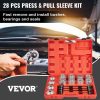 Transmission & Drive Train |   28 PCS Pull and Press Sleeve Kit, 45# Steel Removal Installation Bushes Bearings Tool Kit, Bush Removal Insertion Sleeve Tool Set Works on Most Cars and LCV, HGV Engines Automotive Transmission & Drive Train