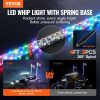 Automotive Accessories |   2 PCS 4 FT Whip Light with Spring Base, Led Whip Light with APP & Remote Control, Waterproof 360° Spiral RGB Chasing Lighted Whips with 2 Flags, for UTVs, ATVs, Motorcycles, RZR, Can-am, Go-kart Automotive Automotive Accessories