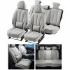 Automotive Accessories |   Seat Covers, Universal Car Seat Covers Full Set Seats, Front and Rear Seat, 13pcs Faux Leather Seat Cover, Full Enclosed Design, Detachable Headrest and Airbag Compatible, for Most Car SUV Truck Gray Automotive Automotive Accessories