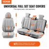 Automotive Accessories |   Seat Covers, Universal Car Seat Covers Full Set Seats, Front and Rear Seat, 13pcs Faux Leather Seat Cover, Full Enclosed Design, Detachable Headrest and Airbag Compatible, for Most Car SUV Truck Gray Automotive Automotive Accessories