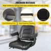 Automotive Accessories |   Universal Forklift Seat Black PVC Tractor Seat, 6″/150MM Adjustable Mower Seat Foldable Seat Including Armrests&Seat Switch, 18.5″ x 20″ x 18″ Skid Steer Seat Fit Forklift, Tractor, Skid Loader Automotive Automotive Accessories