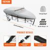 Boat Parts & Accessories |   Boat Cover, 17′-19′ Trailerable Waterproof Boat Cover, 600D Marine Grade PU Oxford, with Motor Cover and Buckle Straps, for V-Hull, Tri-Hull, Runabout, Bass Boat, Fish Ski Boat, Grey Automotive Boat Parts & Accessories