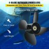 Boat Parts & Accessories |   Outboard Propeller, Replace for OEM 3587522, 4-Blade 14 1/4″ x 19″ Pitch Aluminium Boat Propeller, Compatible with Volvo Penta SX Drive All Models, with 19 Tooth Splines, RH Automotive Boat Parts & Accessories