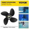 Boat Parts & Accessories |   Outboard Propeller, Replace for OEM 3587522, 4-Blade 14 1/4″ x 19″ Pitch Aluminium Boat Propeller, Compatible with Volvo Penta SX Drive All Models, with 19 Tooth Splines, RH Automotive Boat Parts & Accessories