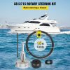 Boat Parts & Accessories |   Outboard Steering Kit 15′ Outboard Rotary Steering Kit 15 Feet for Boats Steering System Automotive Boat Parts & Accessories