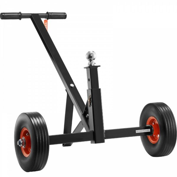 Rv Parts & Accessories |   Adjustable Trailer Dolly, 600lbs Tongue Weight Capacity, Carbon Steel Trailer Mover with 16”-24” Adjustable Height, 1-7/8” Hitch Ball & 10” Solid Tires, Ideal for Moving Car RV Boat Trailer Automotive Rv Parts & Accessories