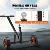 Rv Parts & Accessories |   Adjustable Trailer Dolly, 600lbs Tongue Weight Capacity, Carbon Steel Trailer Mover with 16”-24” Adjustable Height, 1-7/8” Hitch Ball & 10” Solid Tires, Ideal for Moving Car RV Boat Trailer Automotive Rv Parts & Accessories