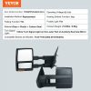 Towing System |   Towing Mirrors, Left & Right Pair Set for 2004-2014 Ford F150, Power Heated with Signal Light & Puddle Light, Plane & Convex Glass, Manual Controlling Telescoping Folding, Heating Defrost, Black Automotive Towing System