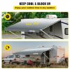 Rv Parts & Accessories |   RV Awning, Awning Replacement Fabric 15 FT, Gray Fade RV Awning Replacement, 15oz Vinyl Material Replacement Awning, Sun Shade and Waterproof Camper Fabric Size: 14 ft 2 in Gray Automotive Gray