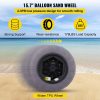 Tire & Wheel Tools |   Beach Balloon Wheels, 15.7″ Replacement Sand Tires, TPU Cart Tires for Kayak Dolly, Canoe Cart and Buggy w/Free Air Pump, 2-Pack Automotive Tire & Wheel Tools